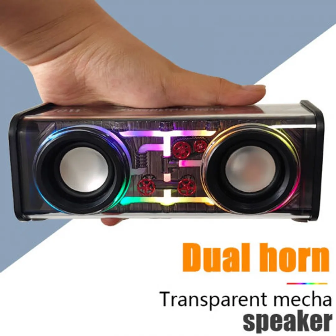 Dual Horn Transparent Mecha Speaker Dual Horn Transparent Mecha Speaker