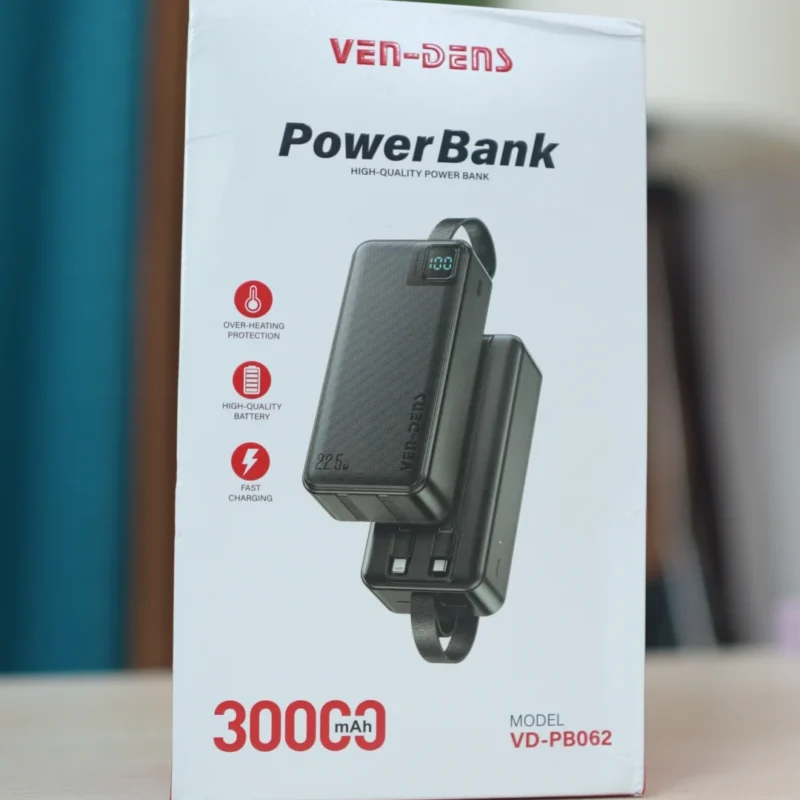 Ven-Dens VD-PB062 Power Bank – 30000mAh 1